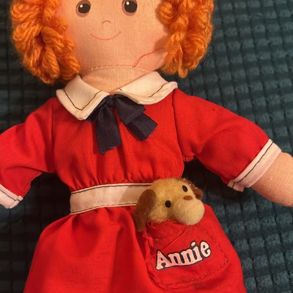 Little Orphan Annie Doll with Sandy Dog Pocket Knickerbocker 9" 1977 Vintage - Picture 3 of 7